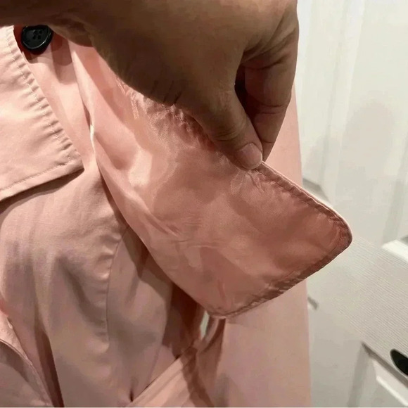 Jones NY Barbie Core, Pink, Rain Jacket, lined, w wrist ties & waist tie - Picture 2 of 12